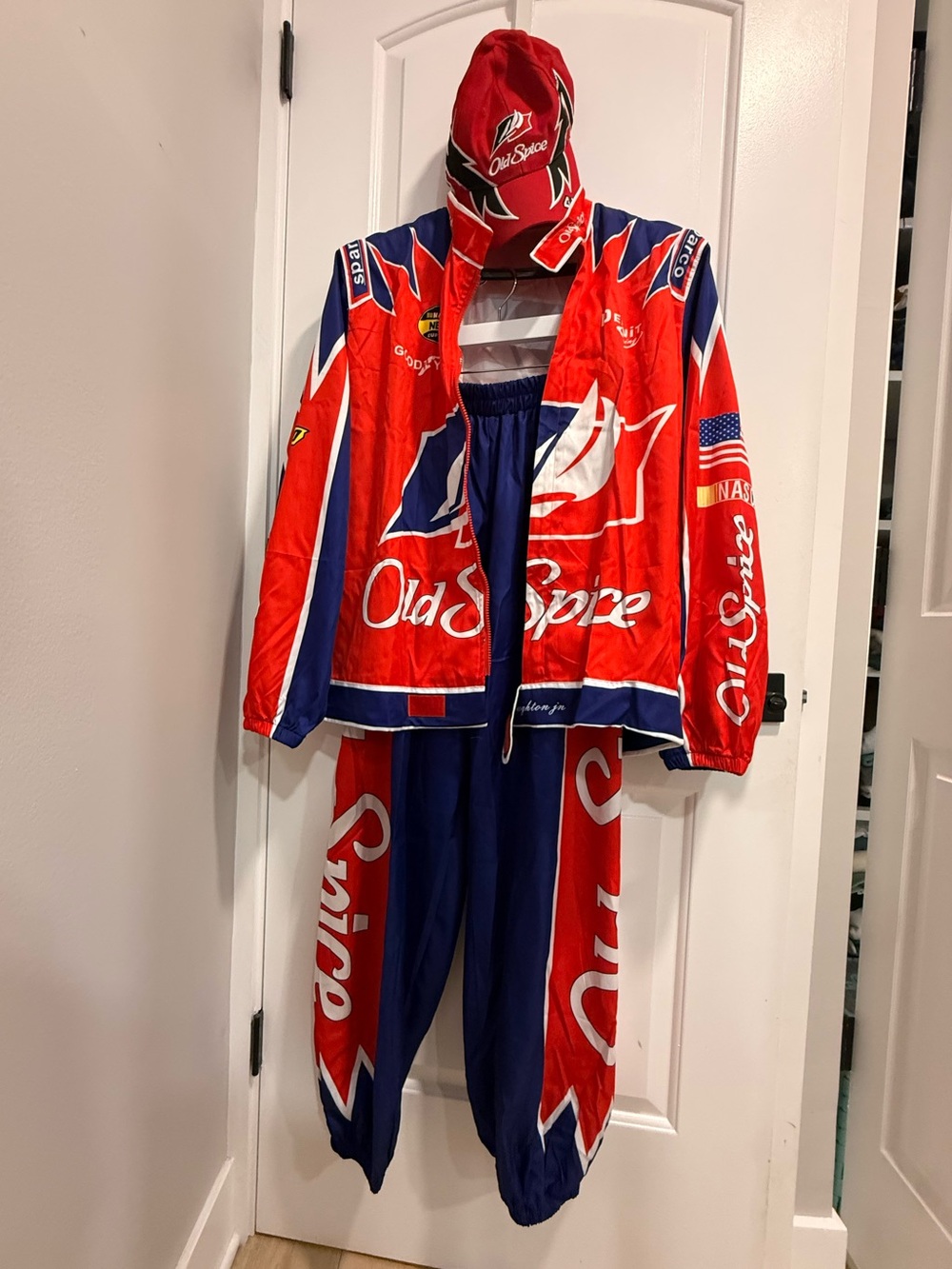 Race Car Driver Costume Outfit  Halloween Adult sz XL